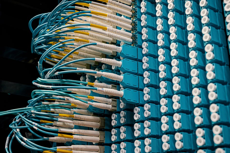 Патч-панель в дата-центре